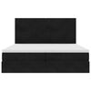 vidaXL Ottoman-Bett mit Matratzen Schwarz 200x200 cm Samt