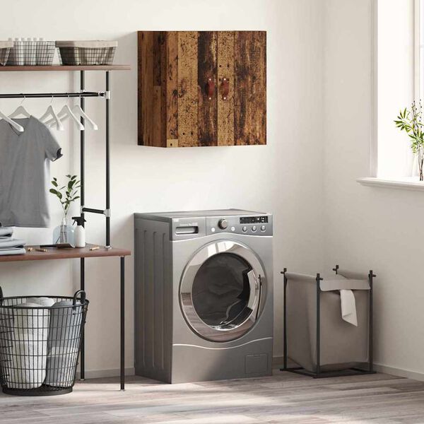 vidaXL Wandschrank Wandmontiert Altholz 60 x 31 x 60 cm Holzwerkstoff