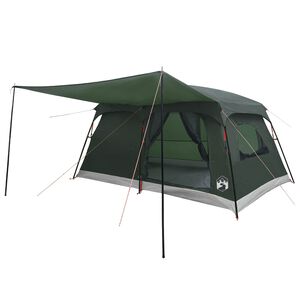 vidaXL Familienzelt 10 Personen Olivegr&uuml;n Polyester und Stahl