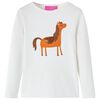 Kinder-Langarmshirt Ecru 116