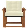 vidaXL Outdoor-Sofagarnitur Massives Akazienholz und Textilene