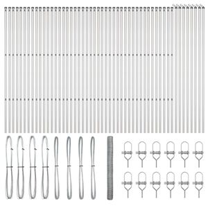 vidaXL Ground Fix Geschwei&szlig;ter Drahtzaun 100 x 1,6 m (B x H)