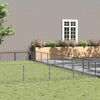 vidaXL Hundezwinger Silbern 72 m&sup2; Stahl