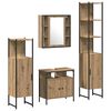 vidaXL Badezimmerm&ouml;bel-Set 4 Stk. Artisan-Eiche 33 x 33 x 185,5 cm