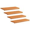 vidaXL Treppenstufen 4 stk. 70 x 30 x 2 cm Hellbraun Massivholz Buche