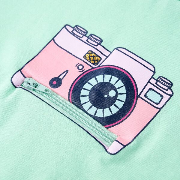 Kinder-T-Shirt Knallgr&uuml;n 140