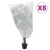 vidaXL Wintervlies mit Kordelzug 8 Stk. 70 g/m&sup2; 0,8x0,8 m
