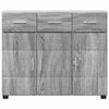 vidaXL Sideboard Graues Sonoma 88,5 x 30,5 x 73 cm Holzwerkstoff