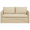 vidaXL Sofa Creme Gesamtabmessungen: 156 x 82 x 85 cm (B x T x H) Samt