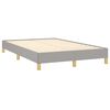 vidaXL Boxspringbett mit Matratze Hellgrau 120x190 cm Stoff