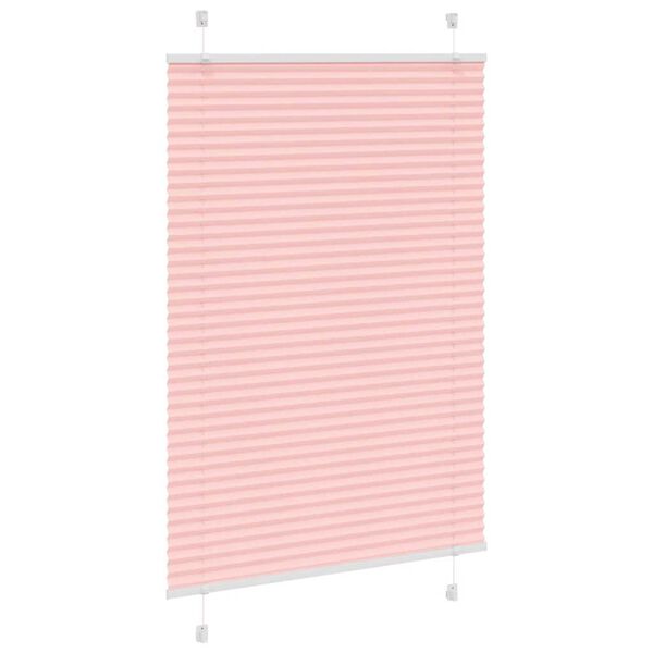 vidaXL Plissee Rosa 90x100 cm Stoffbreite 89,4 cm Polyester