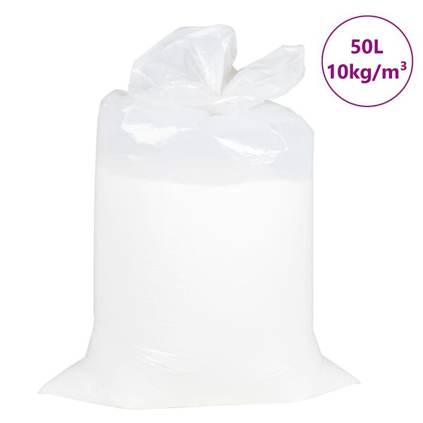 vidaXL Sitzsackf&uuml;llung EPS 50 L Wei&szlig; 10 kg/m&sup3;