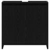 vidaXL Badschrank Schwarz Eichen-Optik 60x33x61 cm Holzwerkstoff