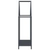 vidaXL Brennholzregal Anthrazit 60x25x90 cm Kaltgewalzter Stahl
