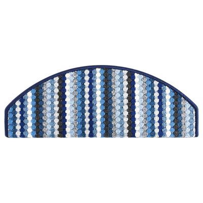vidaXL Stufenmatten Selbstklebend 15 Stk. 65x24x4 cm Mehrfarbig Blau