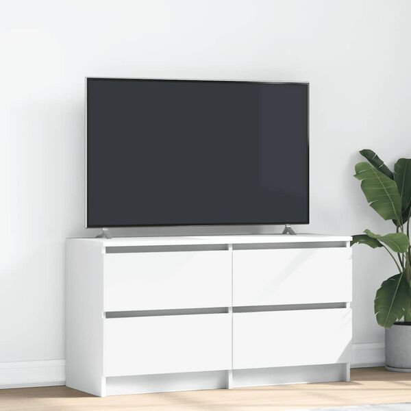 vidaXL TV-Schrank Wei&szlig; 100x35x54 cm Holzwerkstoff