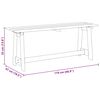 vidaXL Gartenbank Braun 119 x 35 x 47 cm Massivholz Kiefer