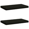 vidaXL 2-teilige Bankkissen VUGHT 2 stk. 100 % Polyester Schwarz