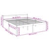 vidaXL Seniorenbett Wei&szlig; 180x200 cm Massivholz Kiefer
