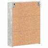 vidaXL Badezimmerspiegelschrank TULUM Beton Grau 60 x 16,5 x 78 cm