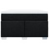 vidaXL Boxspringbett mit Matratze Schwarz 120x190 cm Stoff