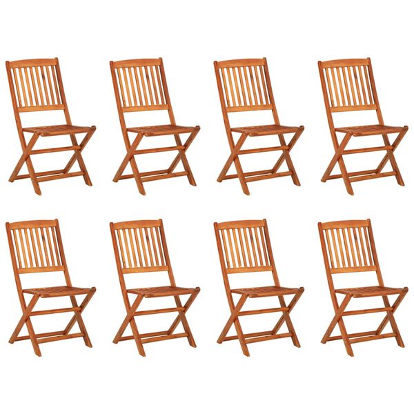 vidaXL 9-tlg. Garten-Essgruppe 220x90x75 cm Massivholz Akazie