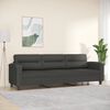 vidaXL 3-Sitzer-Sofa Dunkelgrau 210 cm Mikrofasergewebe