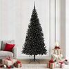vidaXL Weihnachtsbaum mit 300 LEDs mit St&auml;nder Schwarz 210 cm PVC