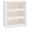 vidaXL B&uuml;cherregal Wei&szlig; 80x35x97 cm Massivholz Kiefer