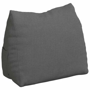 vidaXL R&uuml;ckenkissen Dunkelgrau 45 x 20 x 35 cm Stoff