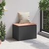 vidaXL Gartenbank Schwarz 60 x 40 x 43 cm