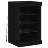 vidaXL Sideboard mit LED-Leuchten Schwarz 41x37x67 cm