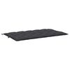 vidaXL Gartenbank-Auflage Schwarz 180x(50+50)x7 cm Oxford-Gewebe