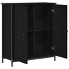 vidaXL Sideboard Schwarz Eichen-Optik 70 x 30 x 80 cm Holzwerkstoff