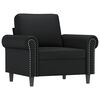 vidaXL Sessel Schwarz 60 cm Kunstleder