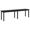 vidaXL Bank Schwarz Eichen-Optik 160 x 35 x 45 cm Holzwerkstoff
