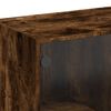 vidaXL Couchtisch mit Glast&uuml;ren R&auml;uchereiche 102x50x42 cm