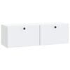 vidaXL Wandmontierter TV-Schrank 98 x 31 x 30 cm Wei&szlig; Holzwerkstoff