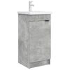 vidaXL Badezimmerschrank mit Waschbecken Betongrau 42 x 40 x 84,5 cm
