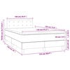 vidaXL Boxspringbett mit Matratze Dunkelblau 120x190 cm Samt