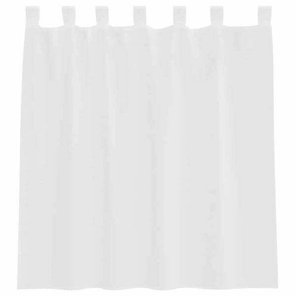 vidaXL Voile Vorhänge mit Schlaufen 2 Stk. Weiß 140x140 cm