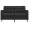 vidaXL 2-Sitzer-Sofa Schwarz 140 cm Stoff