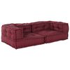 vidaXL 2-Sitzer-Modulsofa Kastanienbraun 140x70x36 cm Stoff