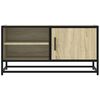 vidaXL TV-Schrank Sonoma-Eiche 80x34,5x40 cm Holzwerkstoff und Metall