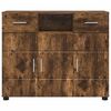 vidaXL Holzschrank Ger&auml;ucherte Eiche 88,5 x 30,5 x 73 cm Holzwerkstoff