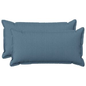 vidaXL Kissenbezug 2 pcs HOUTEN Jeans blau 40 x 80 cm Kunstleinen