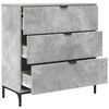 vidaXL Sideboard Beton Grau 79,5 x 33 x 82 cm Holzwerkstoff