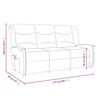 vidaXL 3-Sitzer Massagesessel Creme Stoff