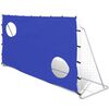 vidaXL Fu&szlig;balltor mit Torwand 240x92x150 cm Stahl Hochwertig