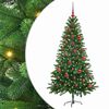 vidaXL Weihnachtsbaum mit 150 LEDs mit St&auml;nder Gr&uuml;n 150 cm PE